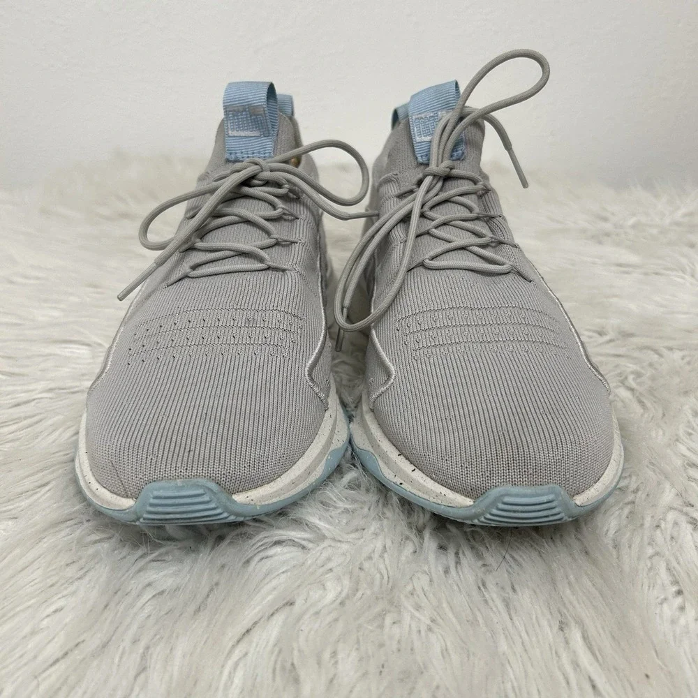 FITFLOP SOFT LILAC VITAMIN FF E01 KNIT SPORTS TRAINER SHOES SNEAKERS SZ 8.5 GRAY